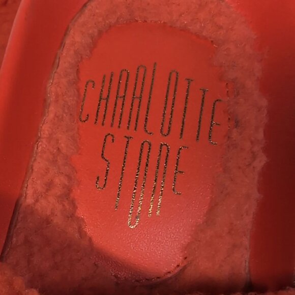 CHARLOTTE STONE Sandals Pimento 'Dolly' Puff SANDALS Womens Size 9 - Picture 7 of 10